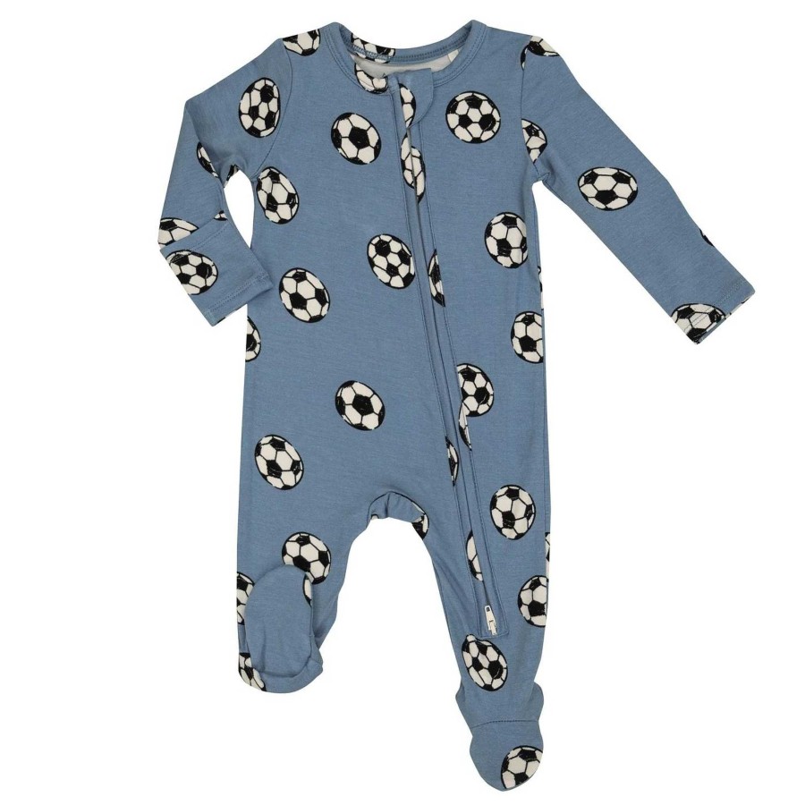 Boy Angel Dear | 2-Way Zip Footie, Soccer