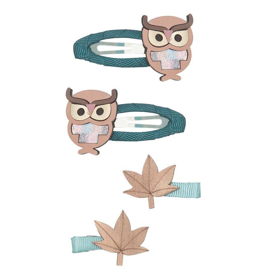 Girl Mimi & Lula | Oscar Owl Hair Clip Set