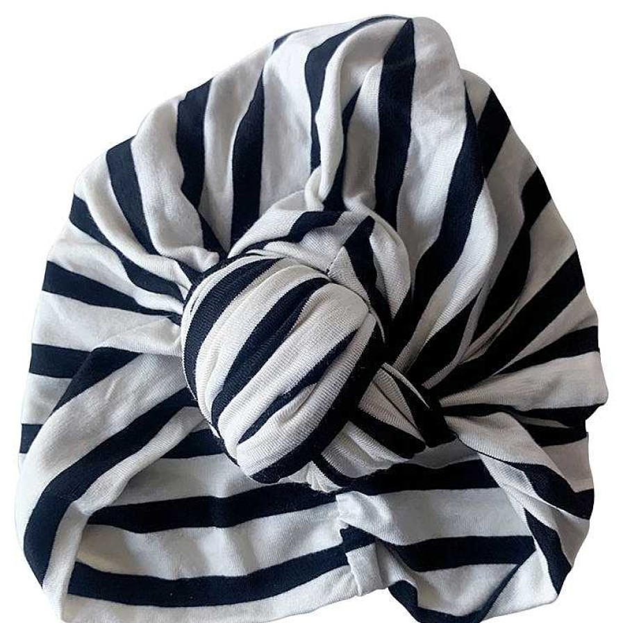 Girl Eyee Kids | Knot Turban, B/W Stripe