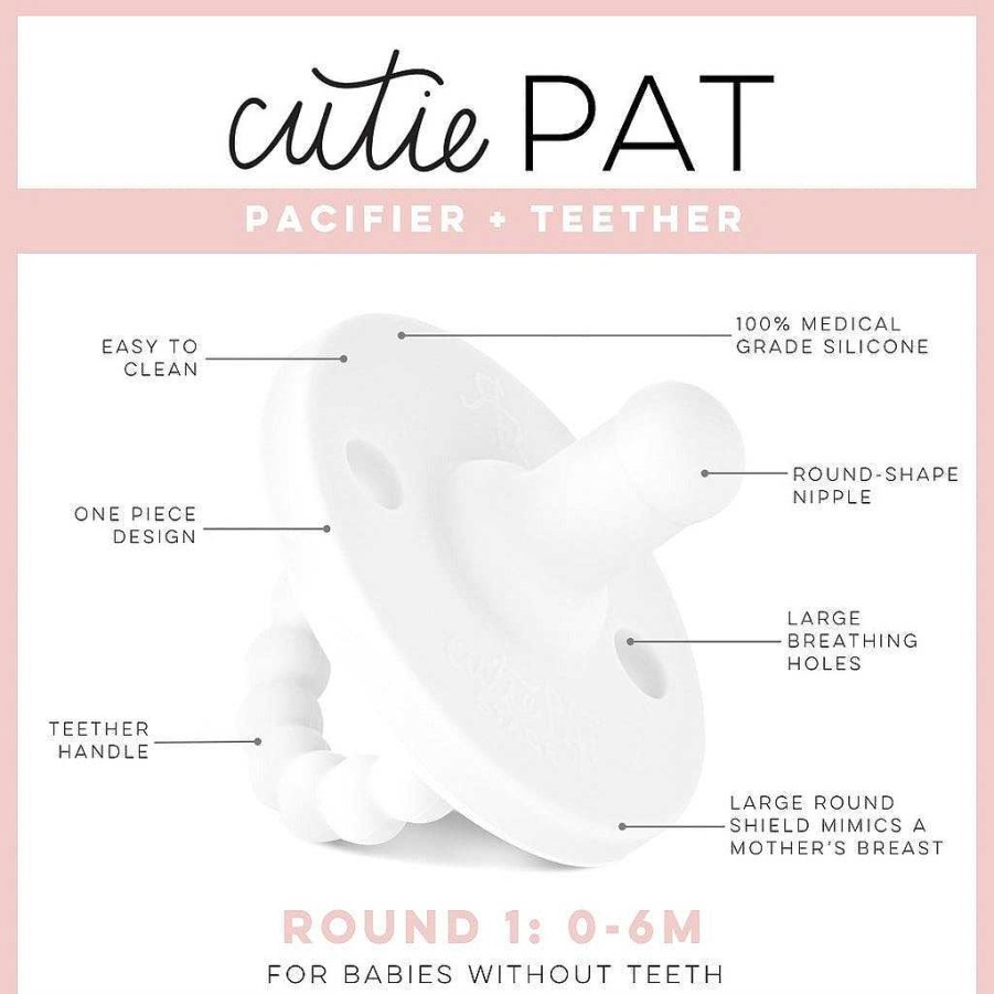 Baby Stuff Ryan & Rose | Cutie Pat Round Pacifier, Lavender