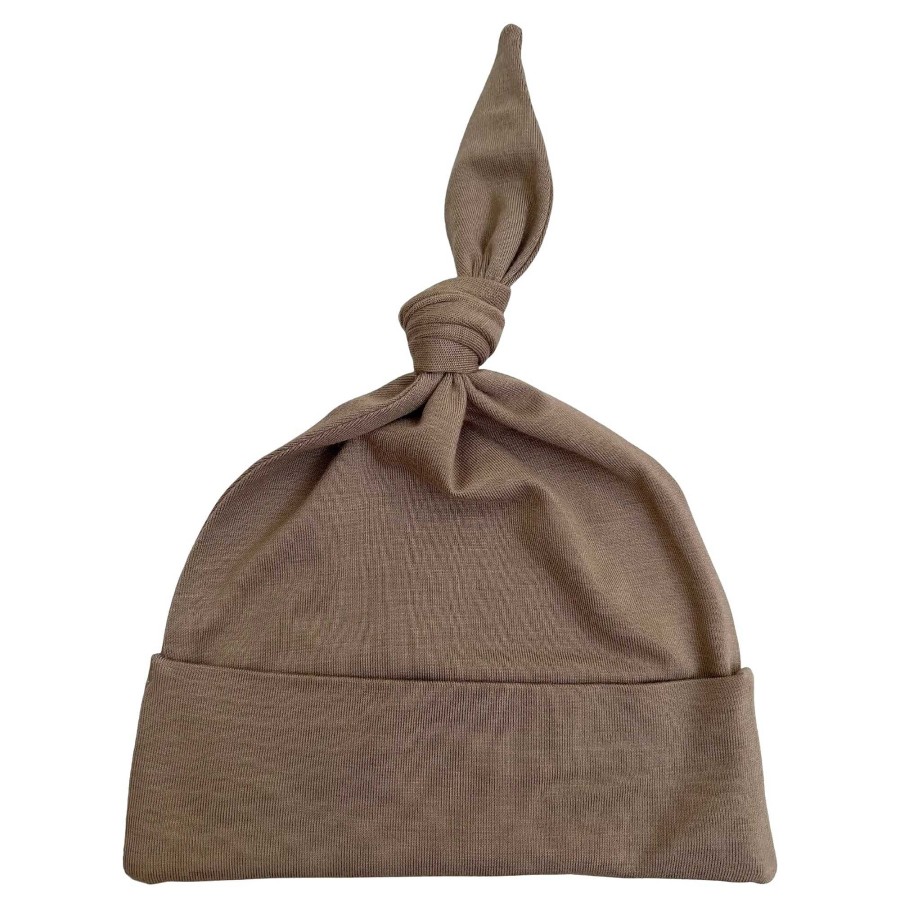 Accessories SpearmintLOVE | Newborn Knot Beanie, Driftwood