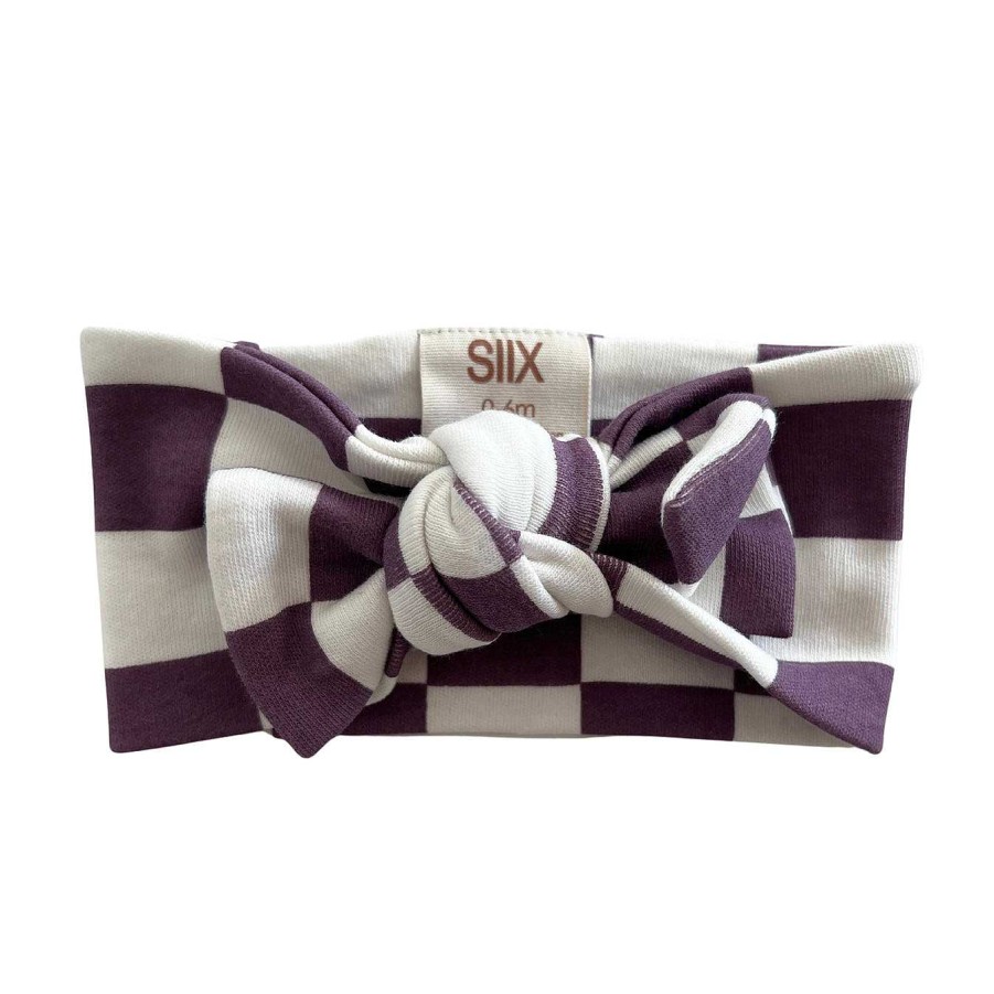 Girl SIIX Collection | Berry Cheesecake Checkerboard / Organic Bow