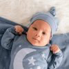 Accessories L'ovedbaby | Organic Cozy Knot Beanie, Lake Moon