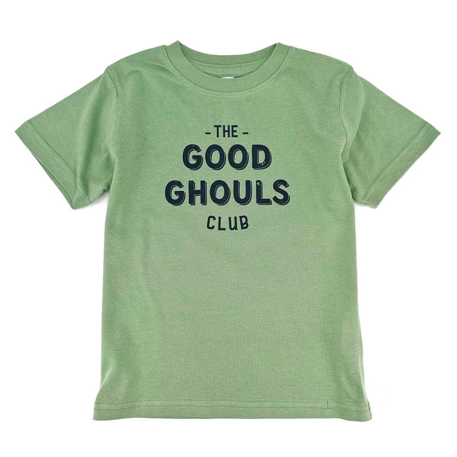 Boy The Wishing Elephant | The Good Ghouls Kids Tee, Green