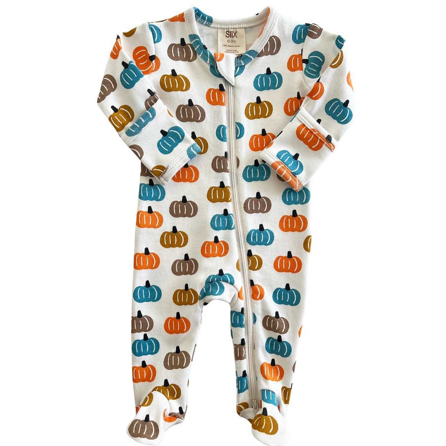 Boy SIIX Collection | Pumpkin Patch / Organic Zip Footie