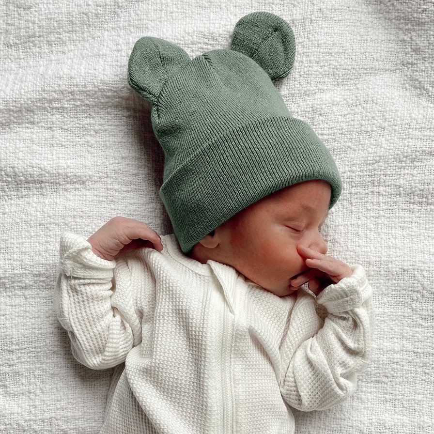 Accessories SpearmintLOVE | Baby'S First Hat, Fern Bear