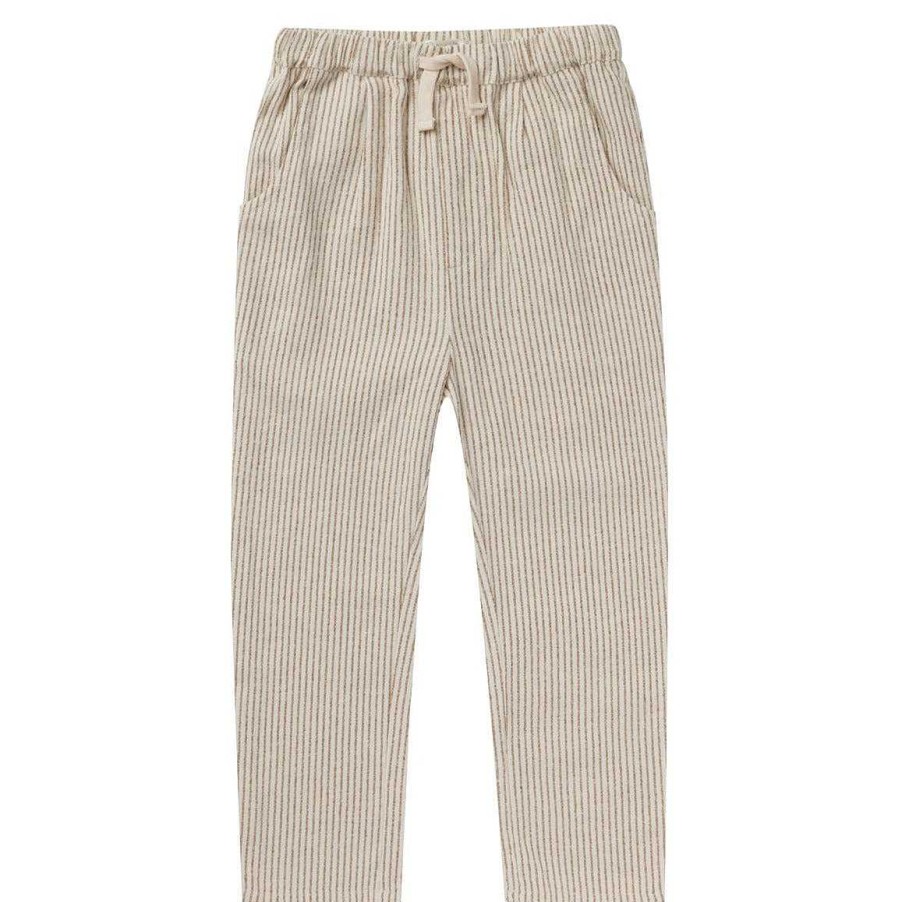 Boy Rylee & Cru | Rylee & Cru Ethan Trouser, Brass Pinstripe