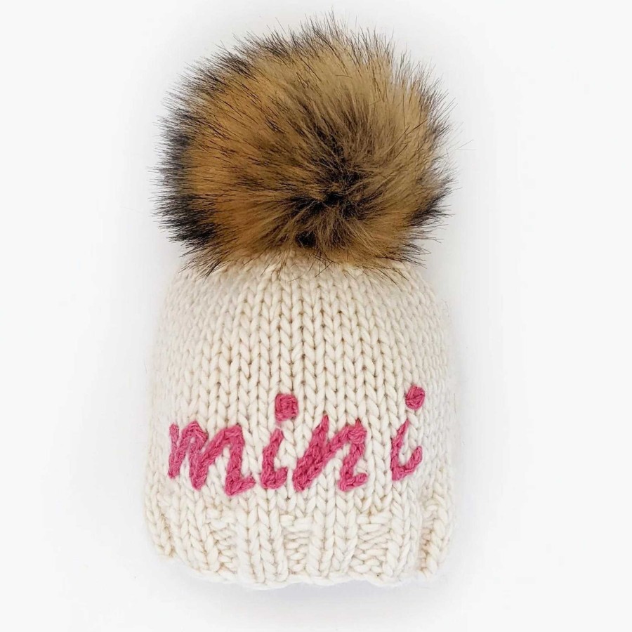 Accessories Huggalugs | Mini Knit Beanie, Cerise Pink