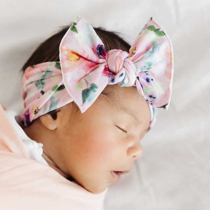 Girl Baby Bling Bows | Printed Knot Bow, Simone