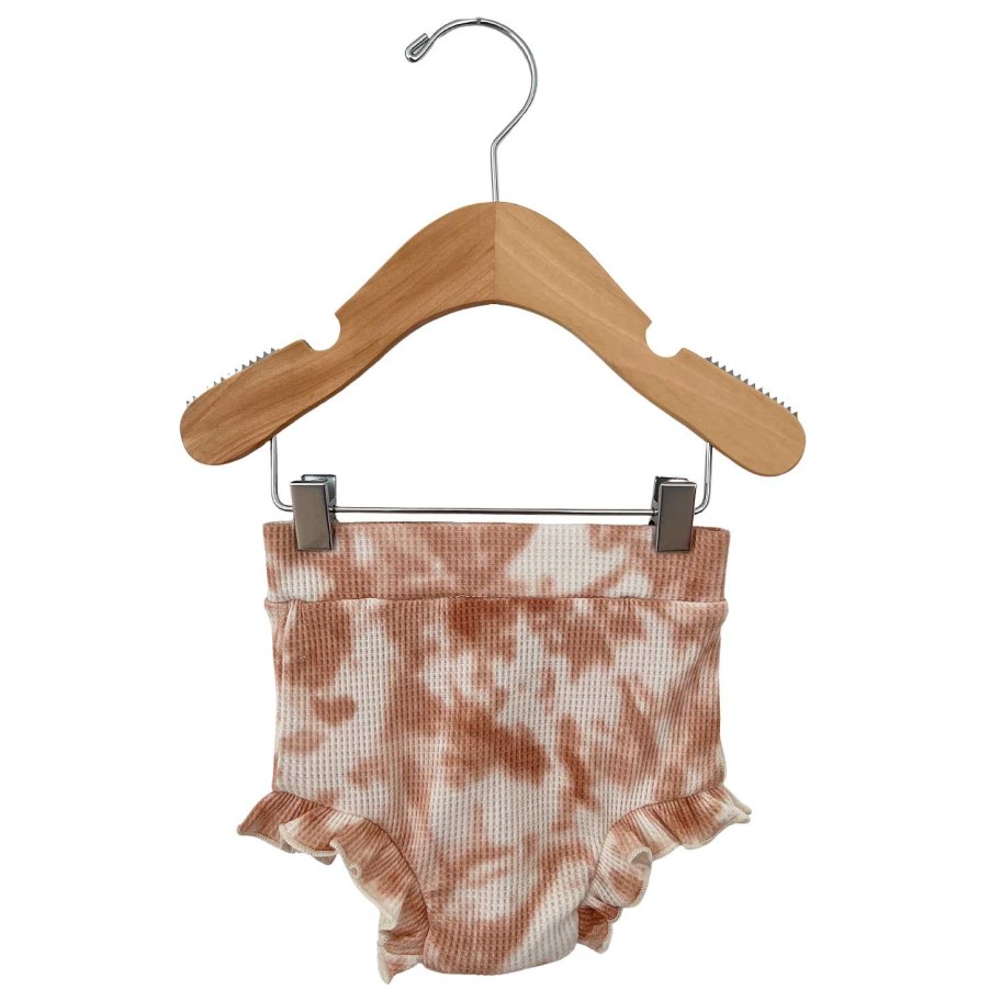 Girl SpearmintLOVE | Organic Waffle Ruffle Bloomer, Spice Tie Dye