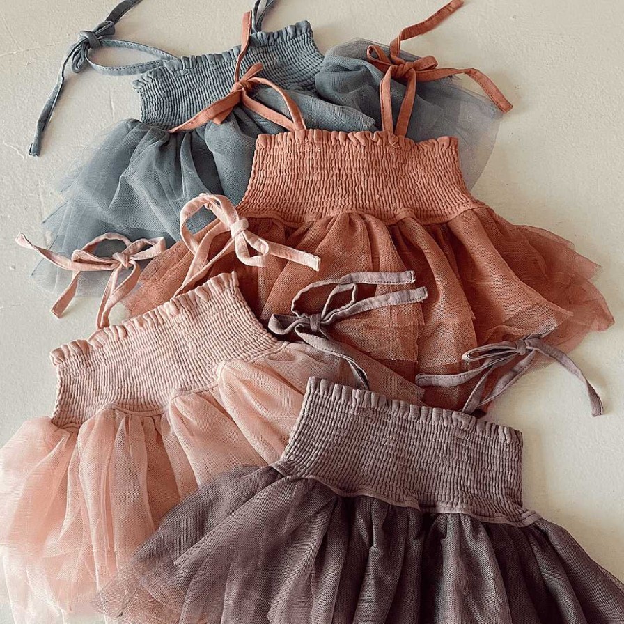 Girl Angel Dear | Muslin Tutu Bubble, Dusty Rose