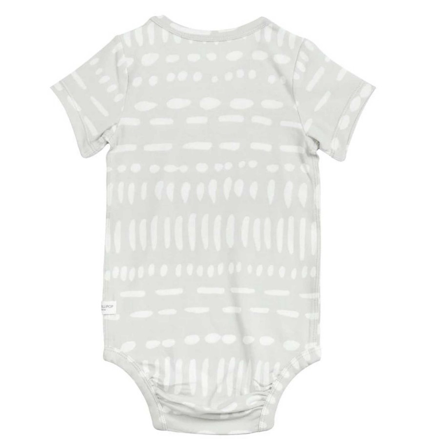 Girl Loulou LOLLIPOP | Bodysuit, Grey Mudcloth