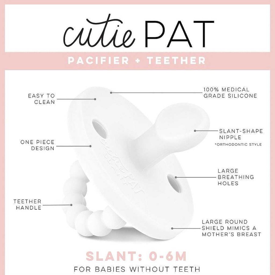 Baby Stuff Ryan & Rose | Cutie Pat Slant Pacifier, Lavender