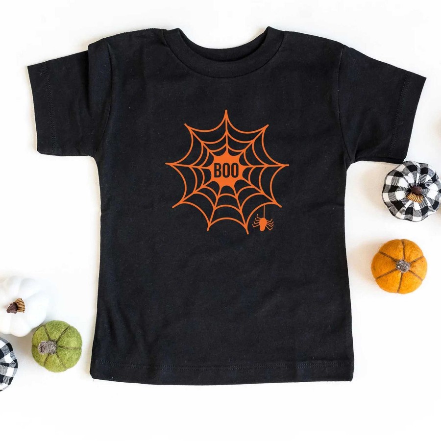 Boy The Juniper Shop | Boo Web Short Sleeve Graphic Tee, Black