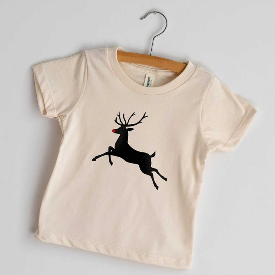 Girl Gladfolk | Short Sleeve Graphic Tee, Rudolph The Red Nosed Reindeer