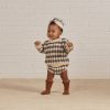 Girl Rylee & Cru | Rylee & Cru Knit Bloomer, Slate Stripe