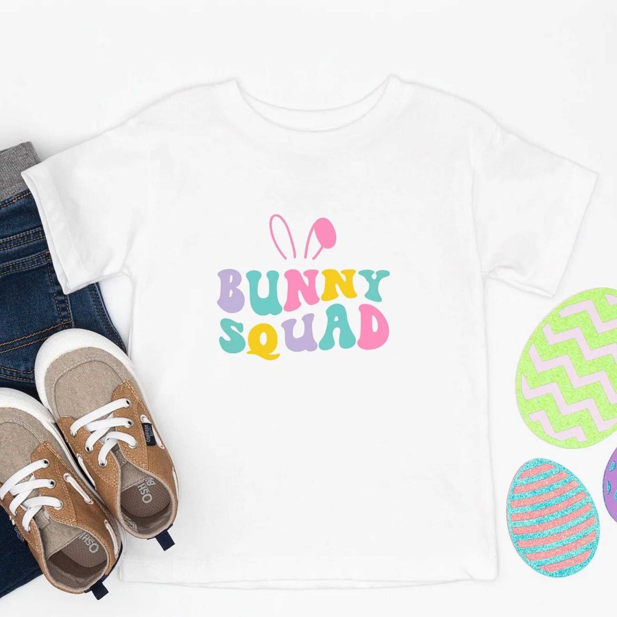 Girl The Juniper Shop | Bunny Squad Colorful Short Sleeve Tee, White