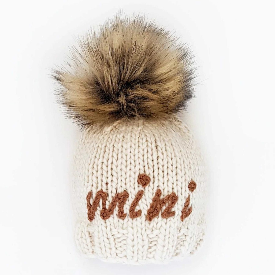 Accessories Huggalugs | Mini Knit Beanie, Pecan