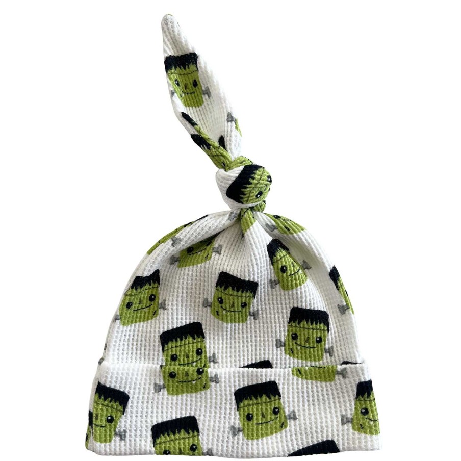 Accessories SpearmintLOVE | Organic Waffle Knot Beanie, Halloween Monster