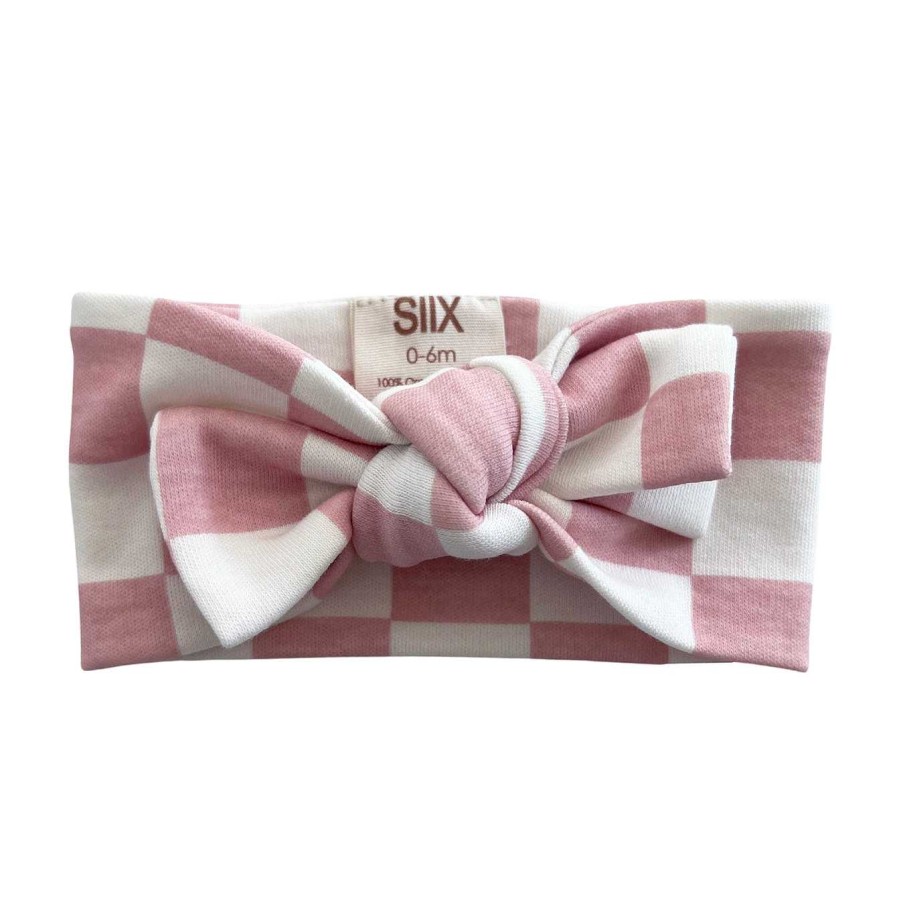 Girl SIIX Collection | Strawberry Shortcake Checkerboard / Organic Bow