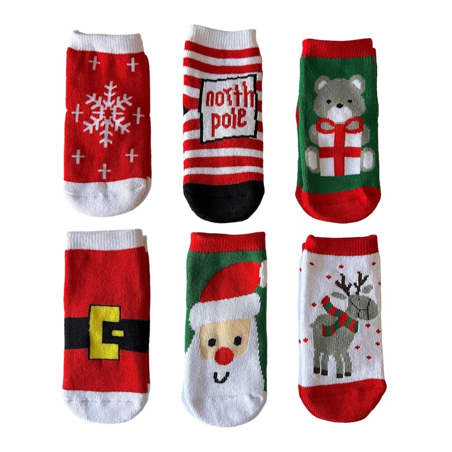 Accessories Sold by SpearmintLOVE | 6-Pack Christmas Socks