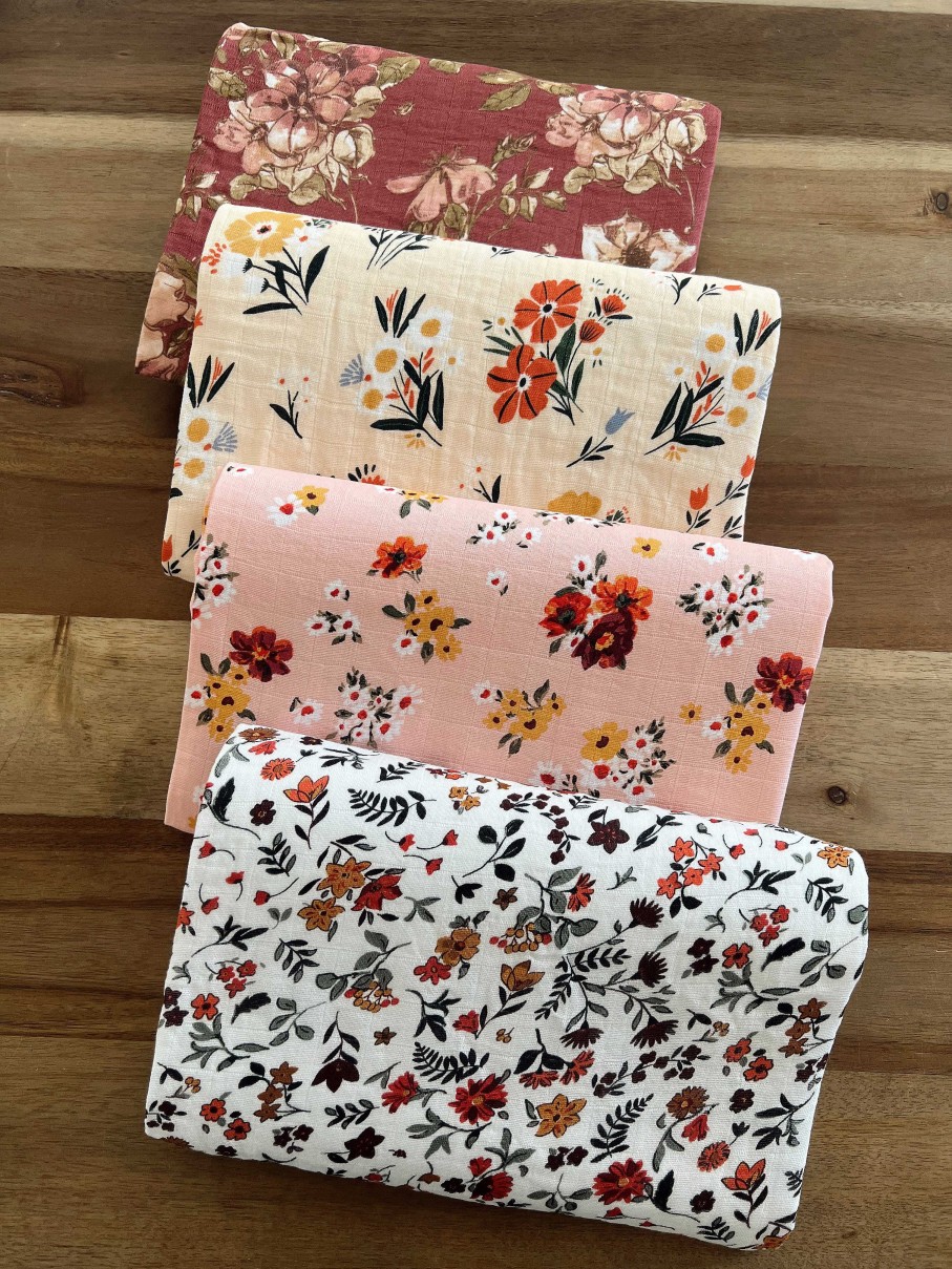 Baby Stuff Angel Dear | Muslin Swaddle, Autumn Ditsy Floral