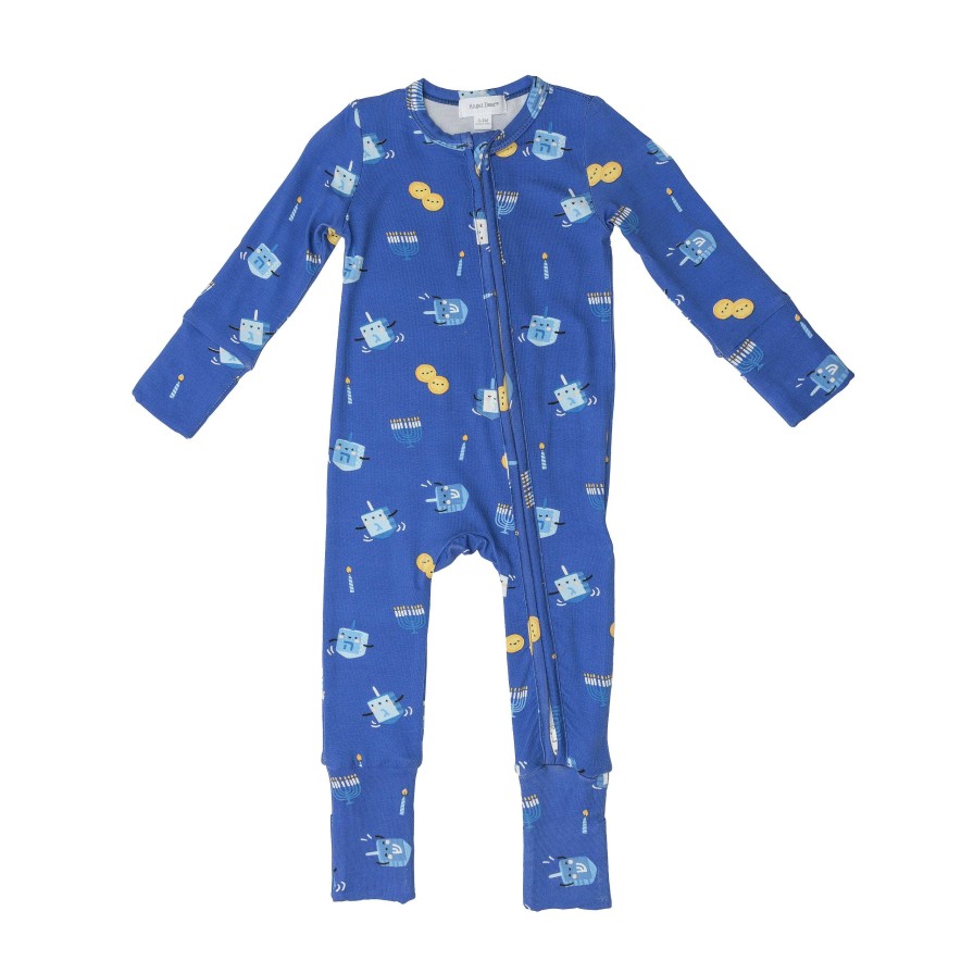 Boy Angel Dear | 2 Way Zip Romper, Dreidel