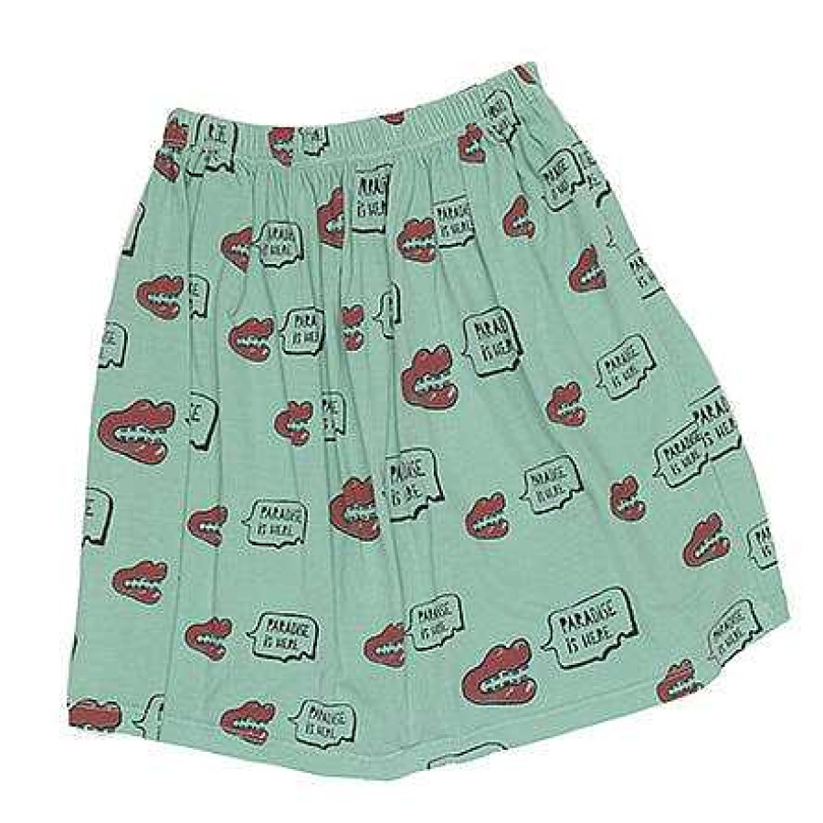 Girl Fresh Dinosaurs | Paradise Is Here Skater Skirt