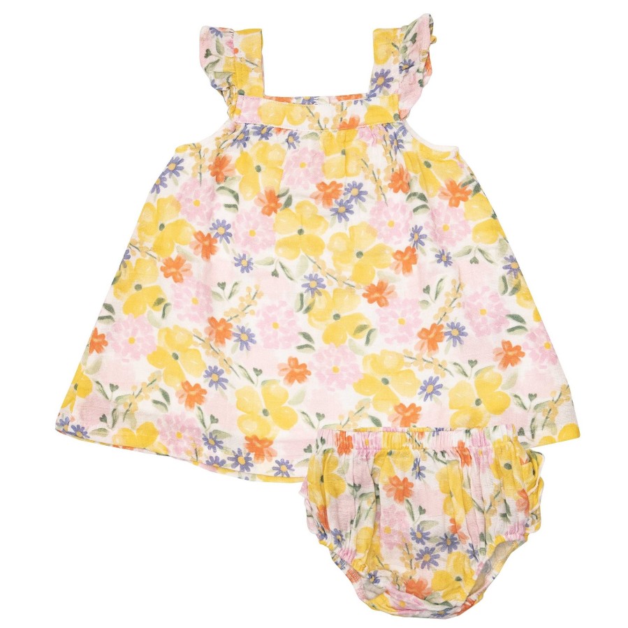 Girl Angel Dear | Sundress & Bloomer Set, Floral Mix