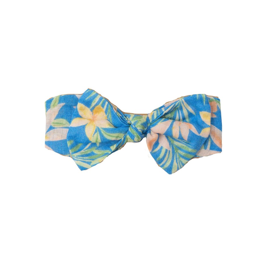 Girl Angel Dear | Knot Headband, Blue Island Floral