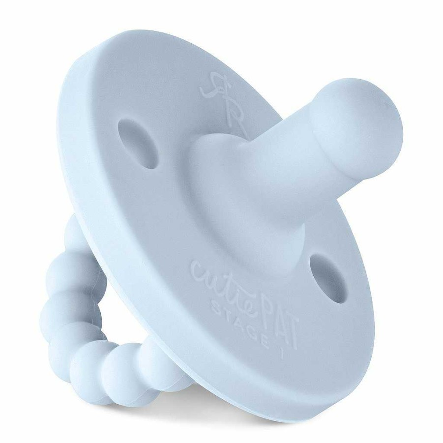 Baby Stuff Ryan & Rose | Cutie Pat Round Pacifier, Blue