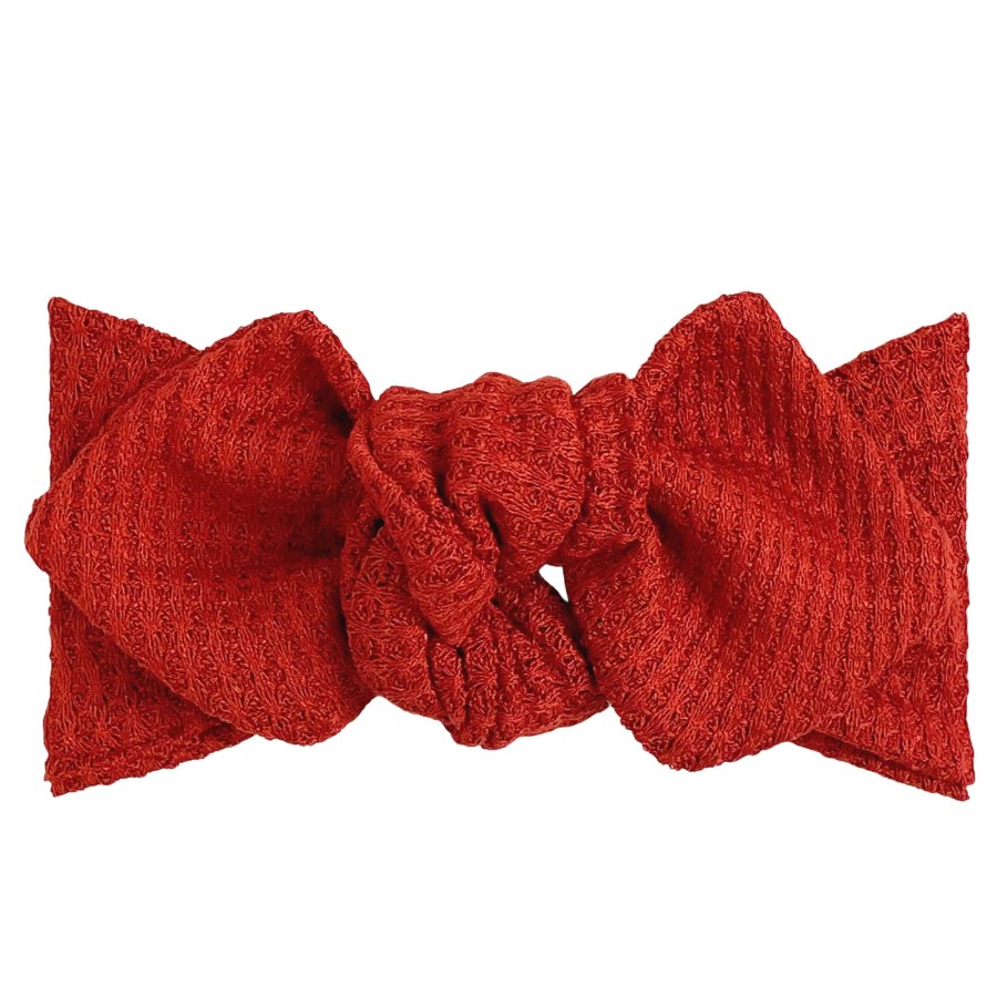 Girl Eyee Kids | Top Knot Headband, Waffle Spiced Pumpkin