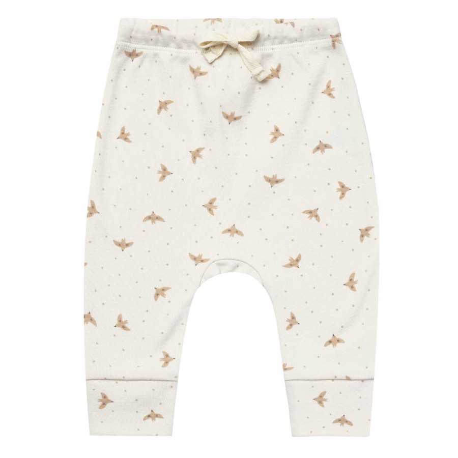 Boy Quincy Mae | Organic Drawstring Pant, Doves