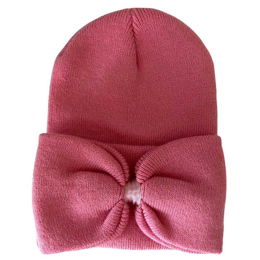 Accessories SpearmintLOVE | Baby'S First Hat, Pink Punch Bow