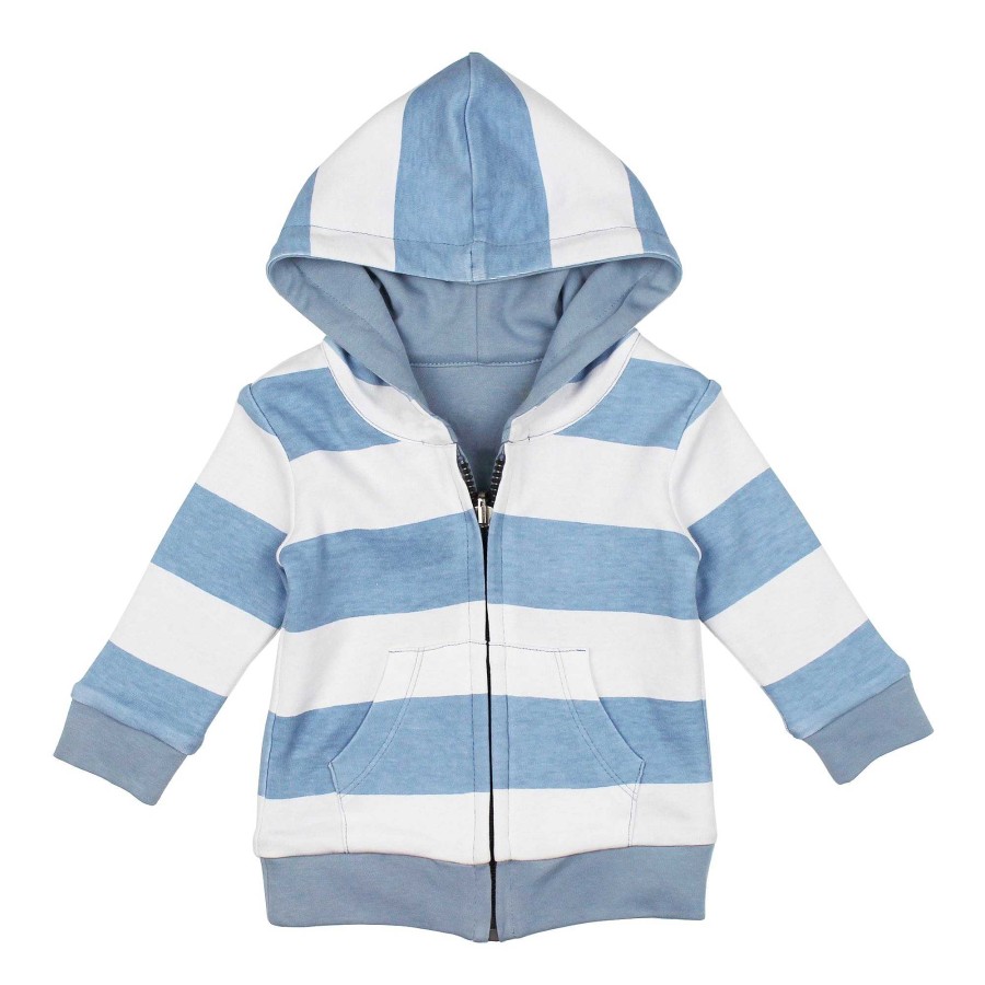 Boy L'ovedbaby | Organic Reversible Hoodie, Pool