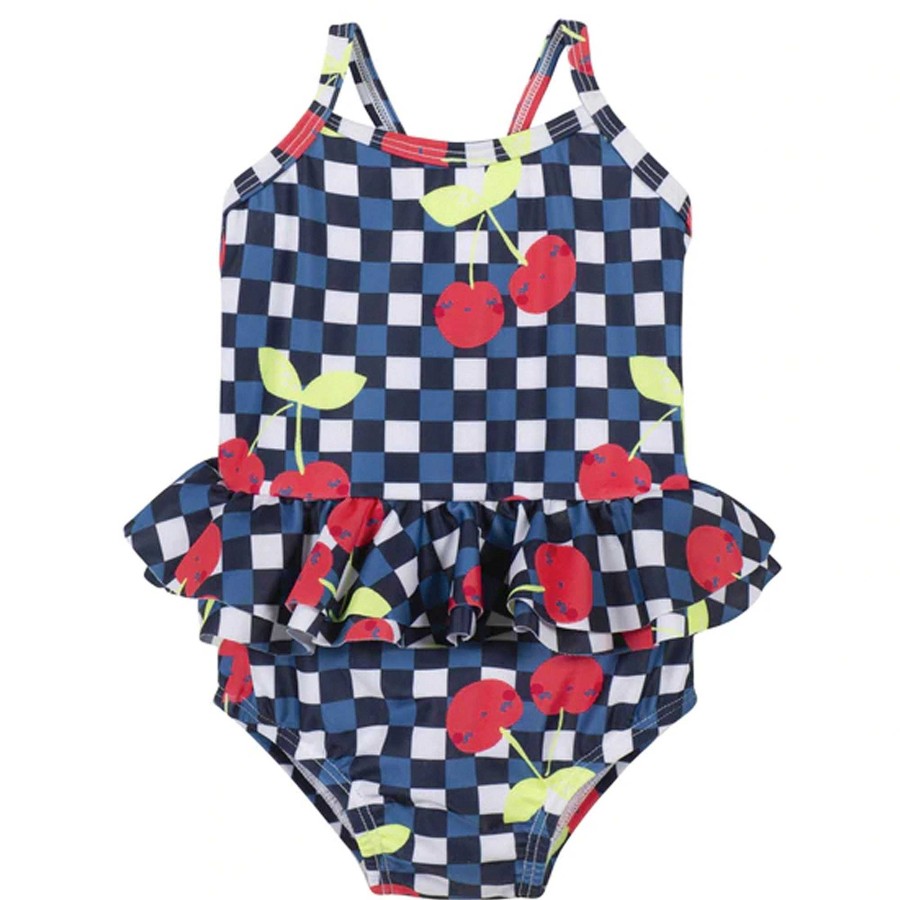 Girl Gerber Childrenswear | One Piece Swimsuit , Cherry