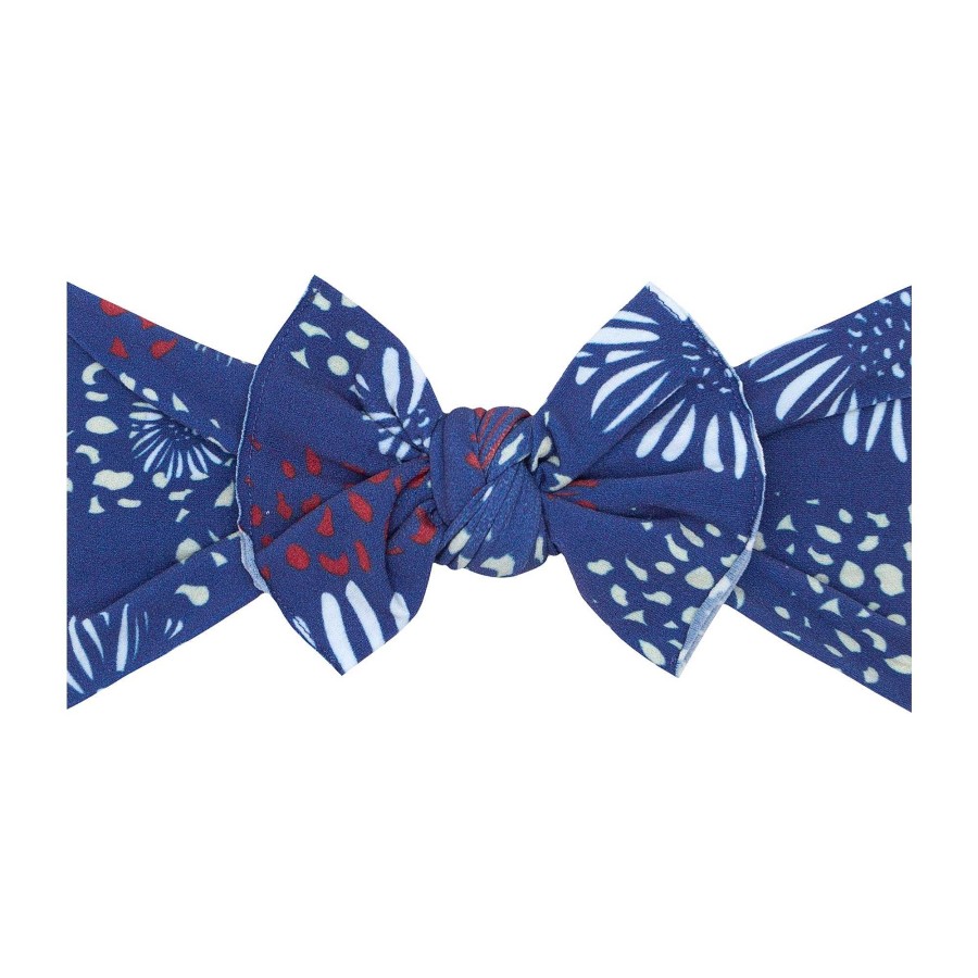 Girl Baby Bling Bows | Printed Knot Bow, Firework