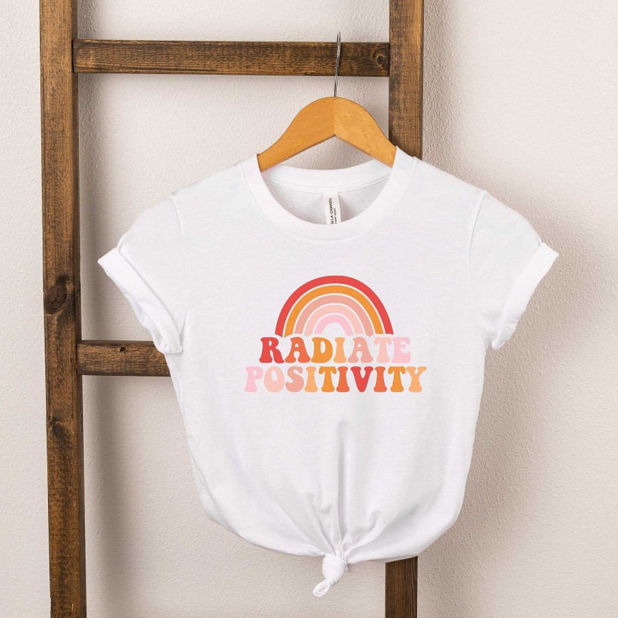 Girl The Juniper Shop | Radiate Positivity Short Sleeve Tee, White