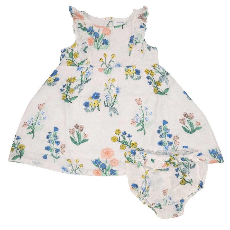 Girl Angel Dear | Ruffle Sundress & Bloomer, Urban Floral