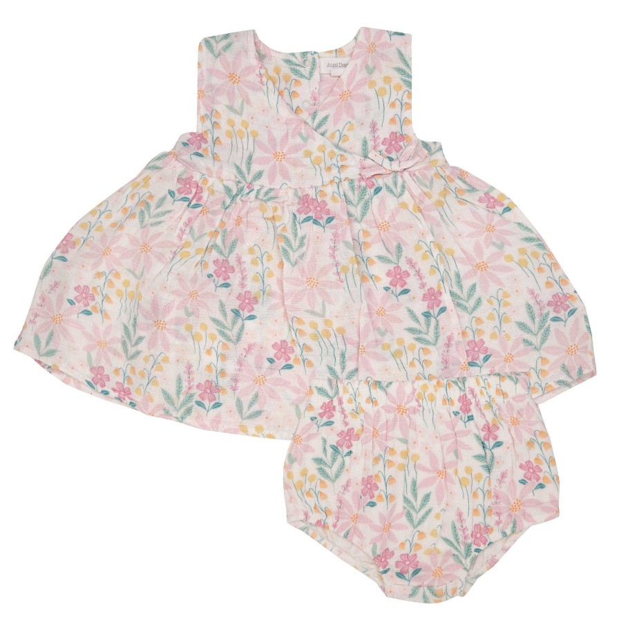 Girl Angel Dear | Kimono Dress & Bloomer, Pinwheel Floral