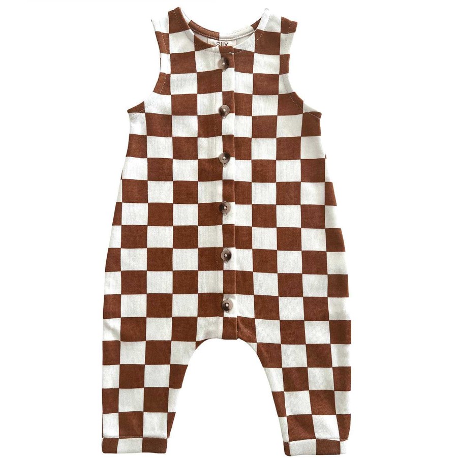 Boy SIIX Collection | Stracciatella Checkerboard / Organic Bay Jumpsuit