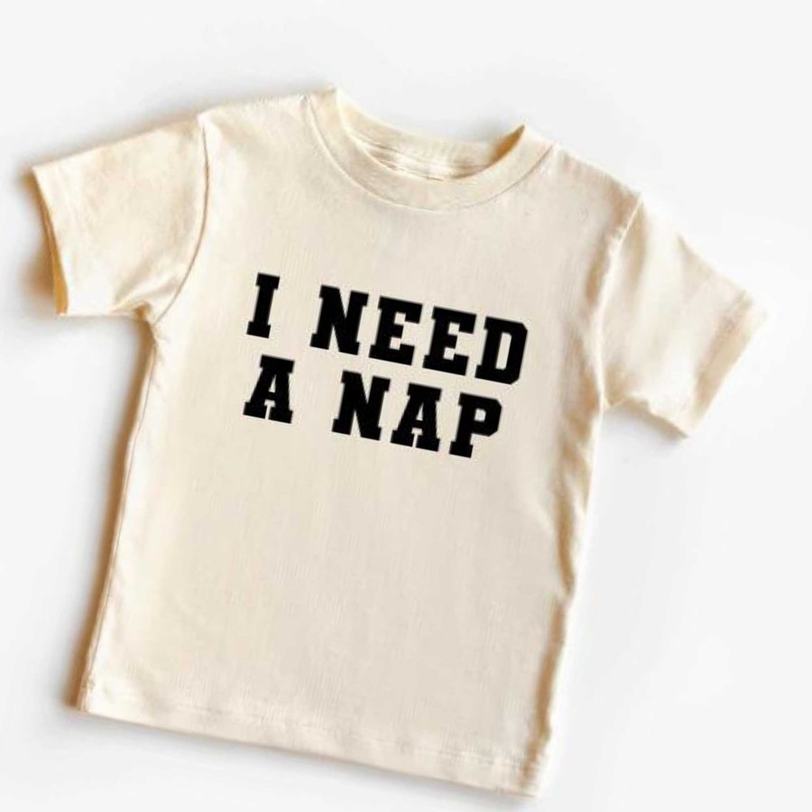 Boy Saved by Grace Co. | I Need A Nap Graphic Tee, Natural