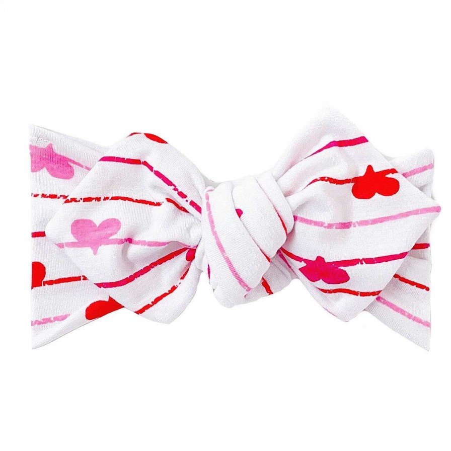 Girl Eyee Kids | Top Knot Headband, Valentine Hearts