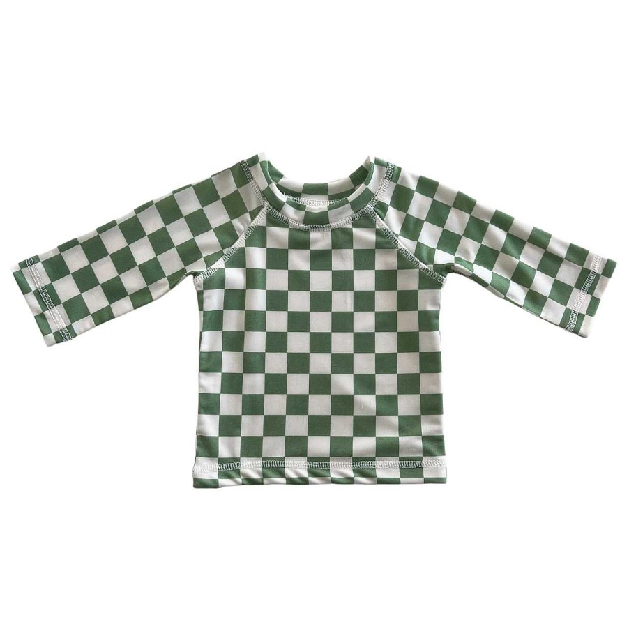 Boy SIIX Collection | Lime Checkerboard / Maui Rashguard / Upf 50+