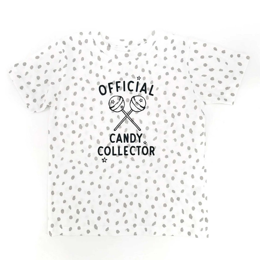 Boy The Wishing Elephant | Official Candy Collector Kids Tee, White Dots