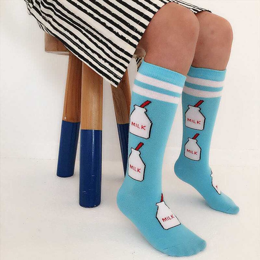 Accessories SpearmintLOVE | Spearmintlove Milk Socks, 4 - 6 Yrs.