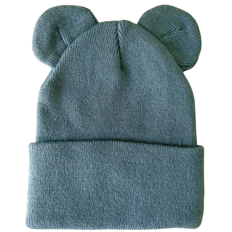 Accessories SpearmintLOVE | Baby'S First Hat, Sky Blue Bear