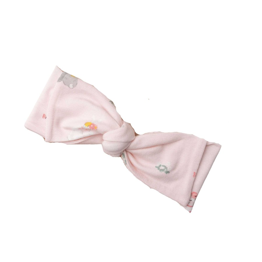 Girl Angel Dear | Knot Headband, Bunny Pink