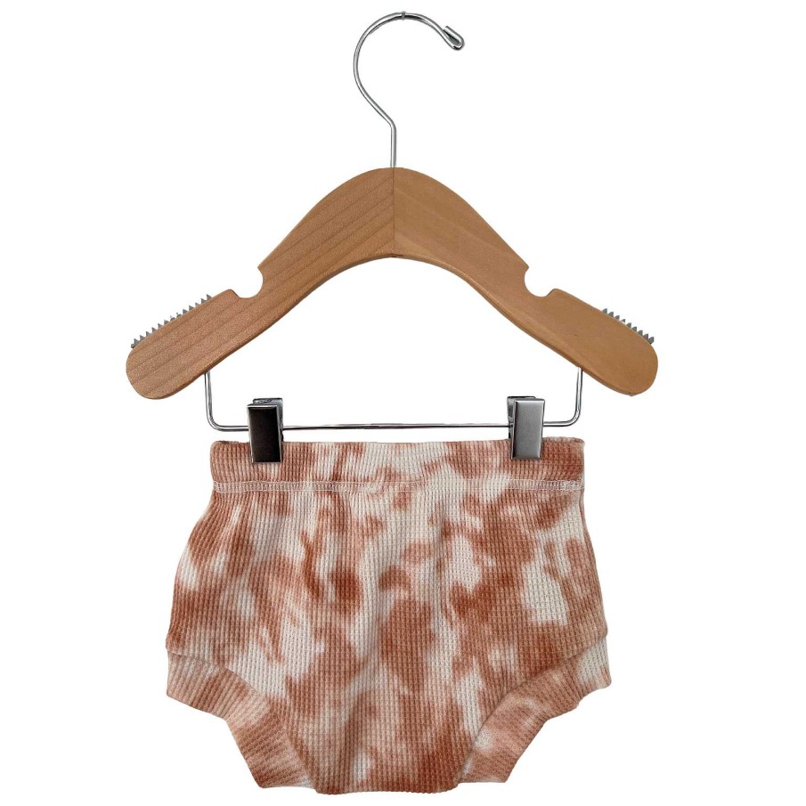 Boy SpearmintLOVE | Organic Cotton Waffle Shorts, Spice Tie Dye