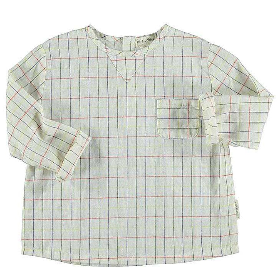 Boy Piupiuchick | Round Collared Shirt, Checkered